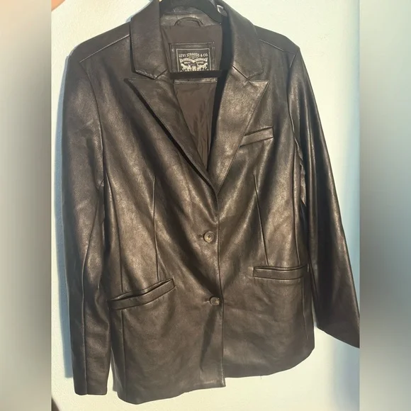 NWT Levi's Black Single Breasted Blazer - Picture 8 of 9